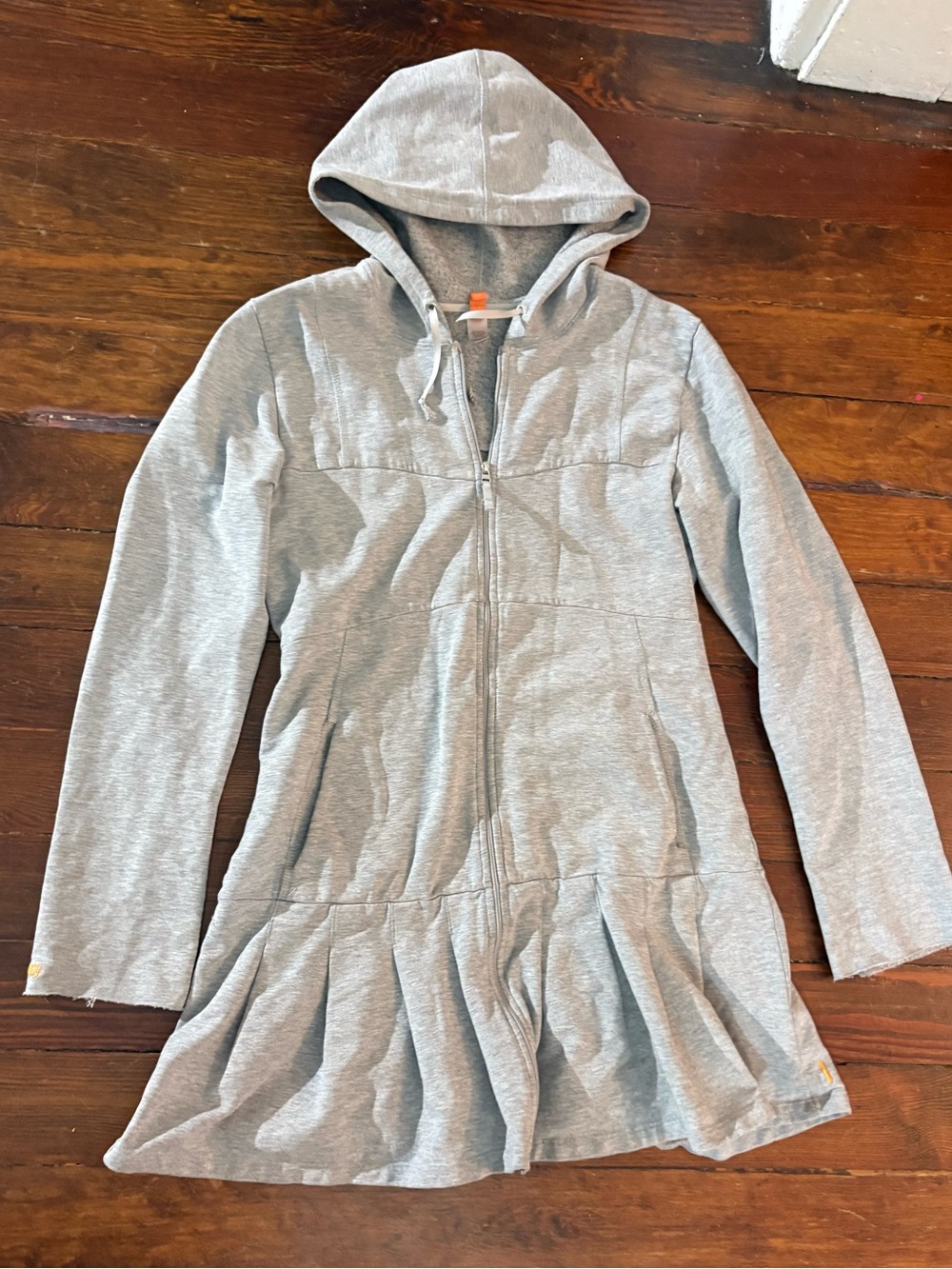 Lucy athletic gray long sleeve hooded sweatshirt size M